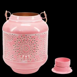 Rex London Enamel tealight lantern - Pink Discount