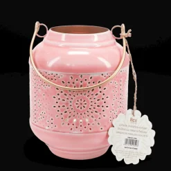 Rex London Enamel tealight lantern - Pink Discount