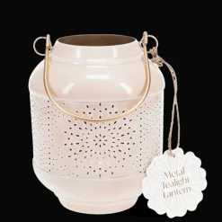 Rex London Enamel tealight lantern - Soft pink Best
