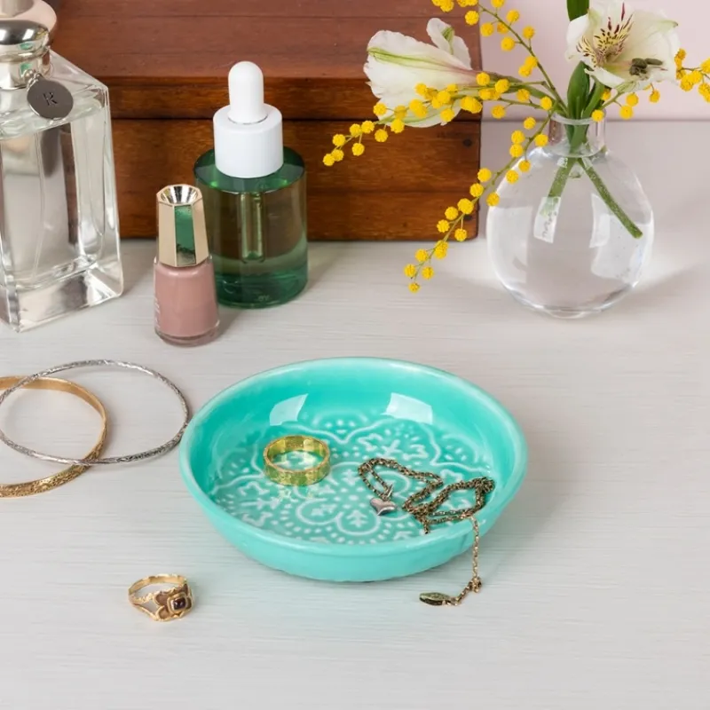 Rex London Enamel trinket dish - Aqua Fashion
