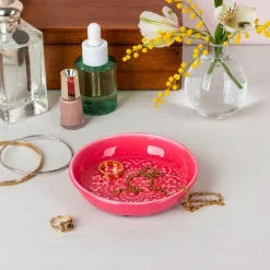 Rex London Enamel trinket dish - Vibrant pink Outlet