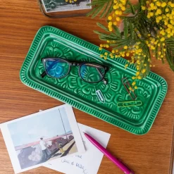 Rex London Enamel trinket tray - Dark green Hot