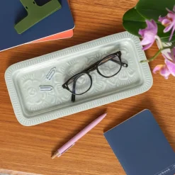 Rex London Enamel trinket tray - Light grey Clearance