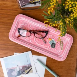 Rex London Enamel trinket tray - Pink Best