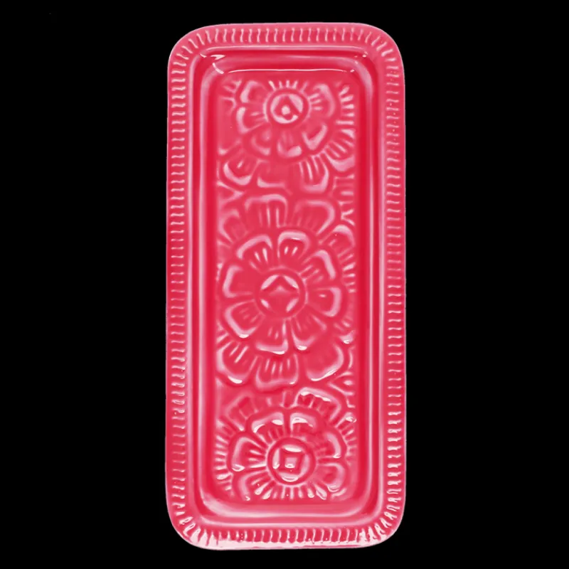 Rex London Enamel trinket tray - Vibrant pink Hot
