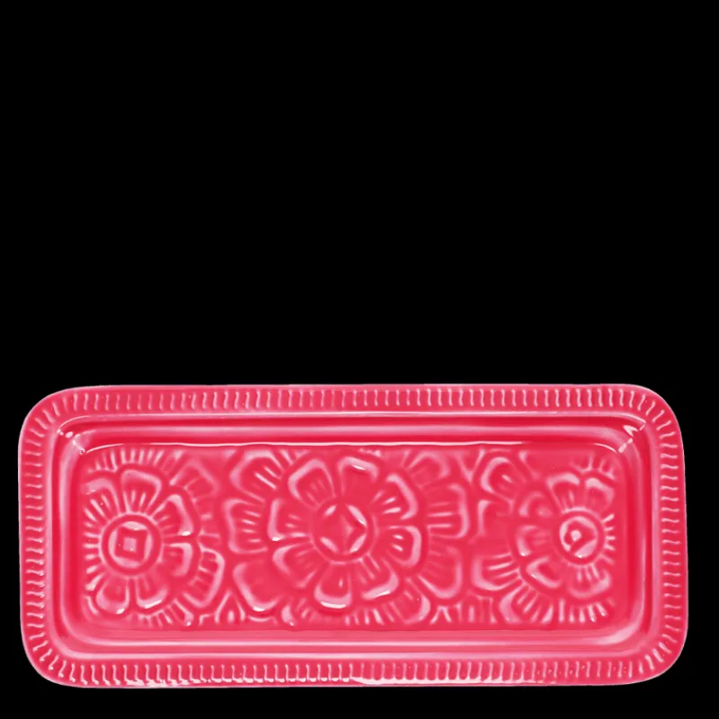 Rex London Enamel trinket tray - Vibrant pink Hot