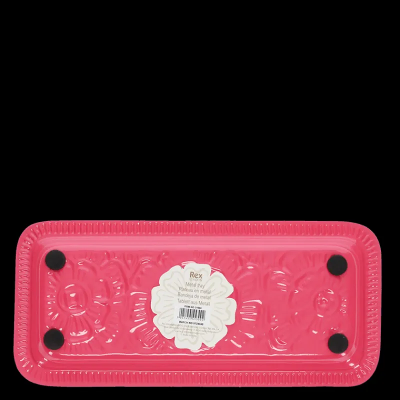 Rex London Enamel trinket tray - Vibrant pink Hot