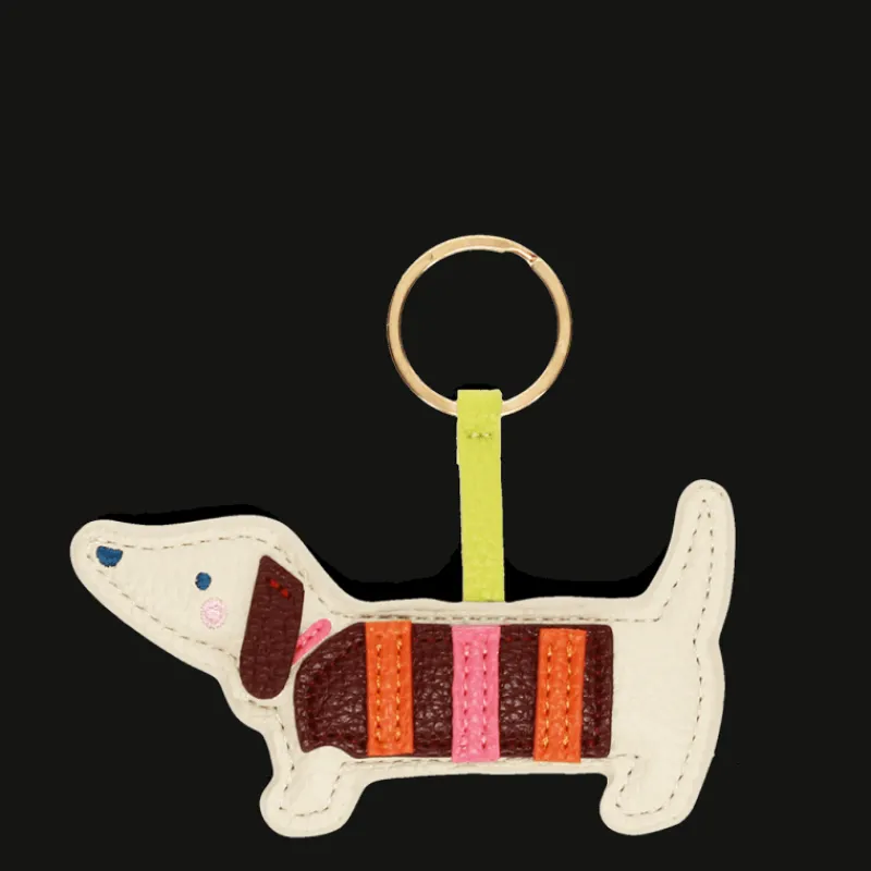 Rex London Faux leather keyring - Sausage Dog Clearance