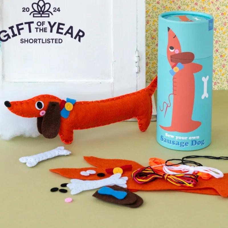 Rex London Felt craft kit - Sew your own sausage dog New