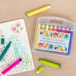 Rex London Felt tip pens and stamps (set of 18) - Wild Wonders Online