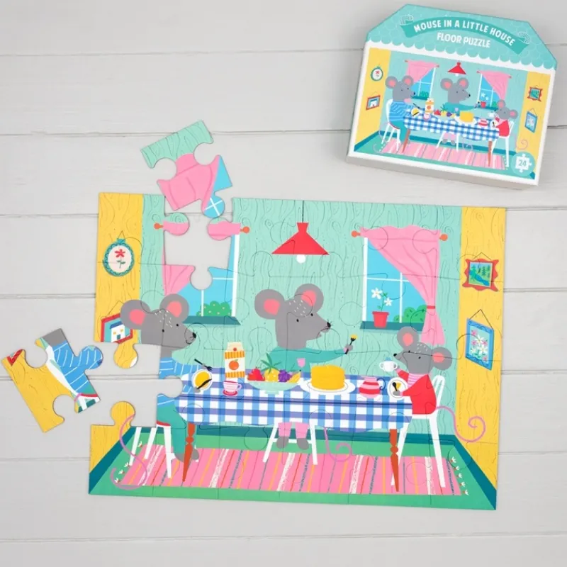 Rex London Floor puzzle (24 pieces) - Mouse in a House Discount