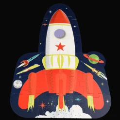 Rex London Floor puzzle - Space Age rocket Hot