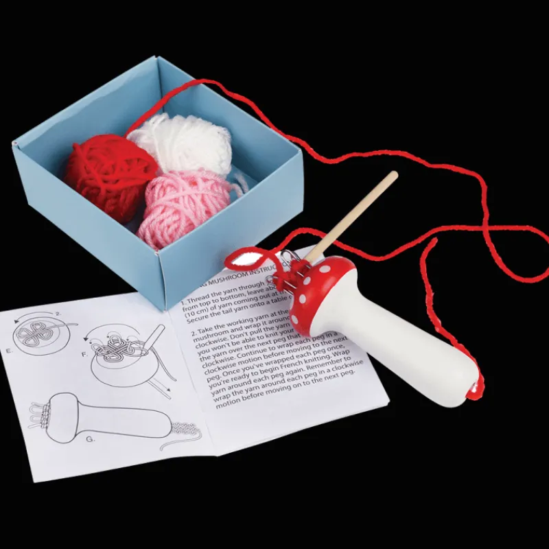 Rex London French knitting kit with instruction - Mushroom Clearance