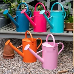 Rex London Galvanised steel watering can 4.5L - Orange Sale