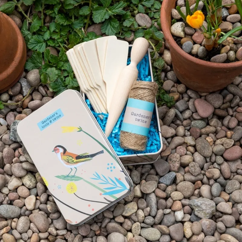 Rex London Gardener's tools and twine in a tin - Your Garden Best