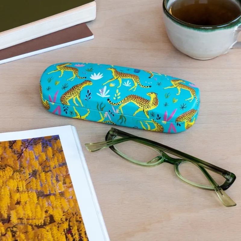 Rex London Glasses case & cleaning cloth - Cheetah Sale
