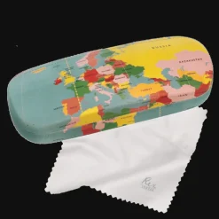 Rex London Glasses case & cleaning cloth - World Map Outlet