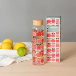 Rex London Glass water bottle 420ml - Vintage Apple Discount