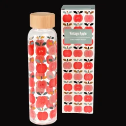 Rex London Glass water bottle 420ml - Vintage Apple Discount