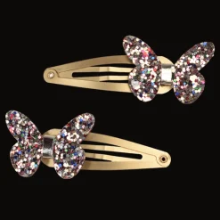 Rex London Glitter hair clips (set of 2) - Fairies in the Garden butterfly Fashion