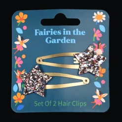 Rex London Glitter hair clips (set of 2) - Fairies in the Garden star Discount
