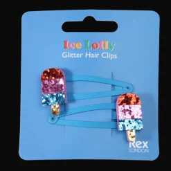 Rex London Glitter hair clips (set of 2) - Ice lolly Best