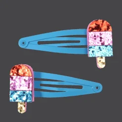 Rex London Glitter hair clips (set of 2) - Ice lolly Best