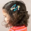 Rex London Glitter hair clips (set of 2) - Shooting Star Outlet