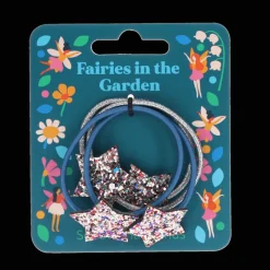 Rex London Glitter hair ties (set of 4) - Fairies in the Garden star Online