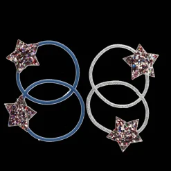 Rex London Glitter hair ties (set of 4) - Fairies in the Garden star Online