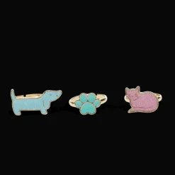 Rex London Glitter rings (set of 3) - Dog & cat New
