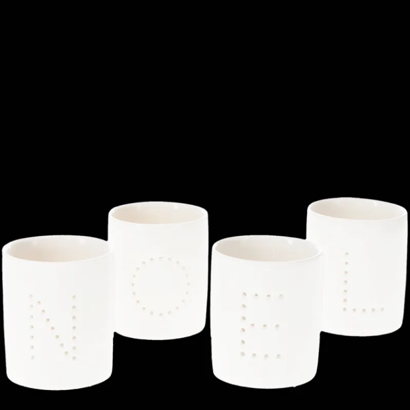 Rex London Glossy ceramic tealight holders (set of 4) - NOEL Best