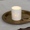 Rex London Glossy ceramic tealight holder - Star Outlet