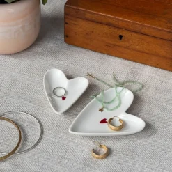 Rex London Glossy ceramic trinket dish - Heart Sale