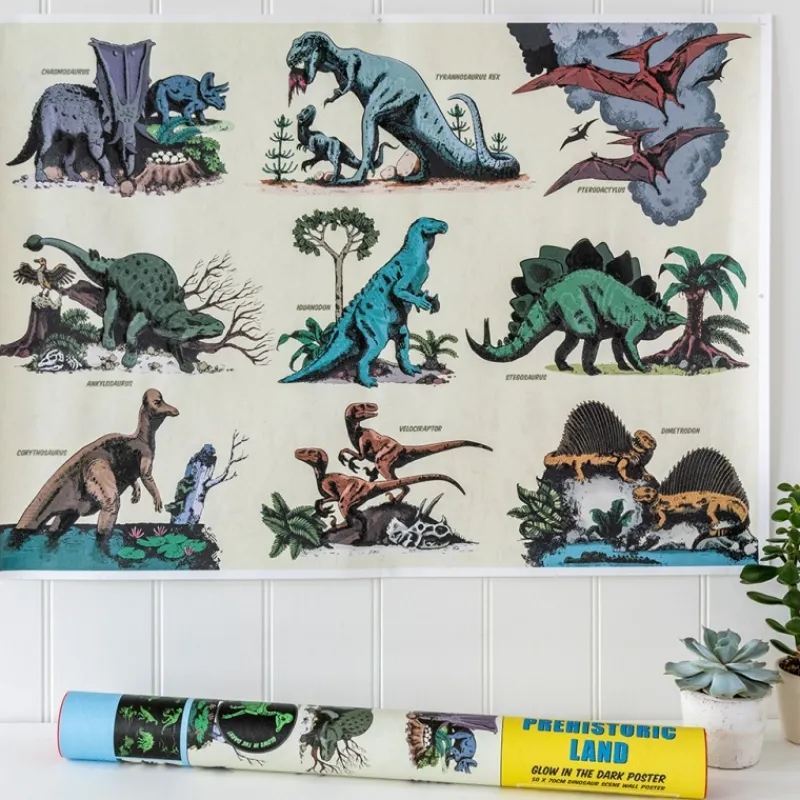 Rex London Glow in the dark poster - Prehistoric Land Discount