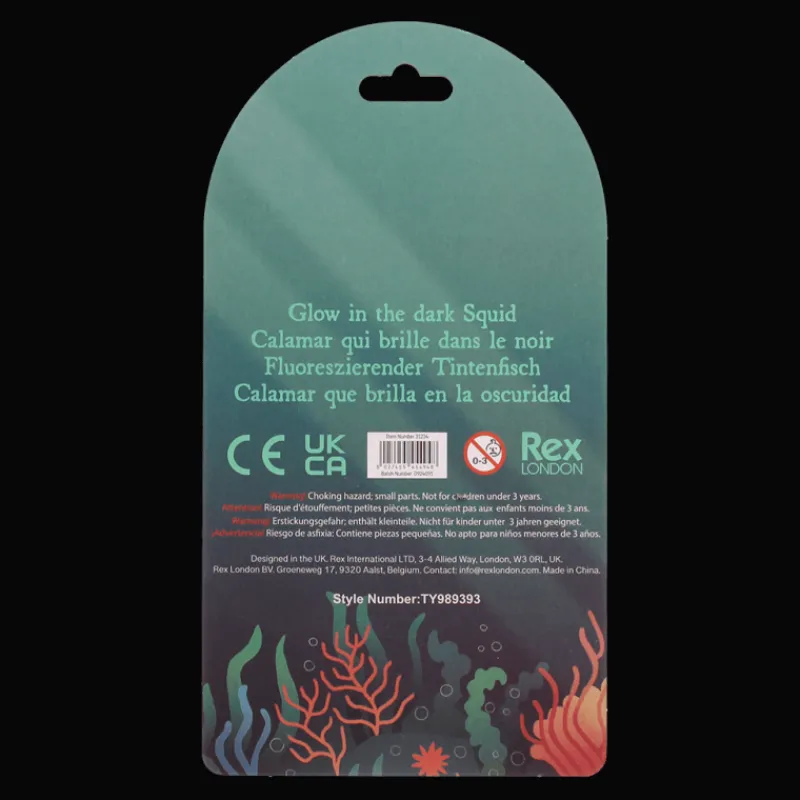 Rex London Glow in the dark squishy toy - Squid Fashion