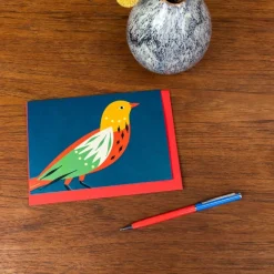 Rex London Greetings card - Patterned bird Online