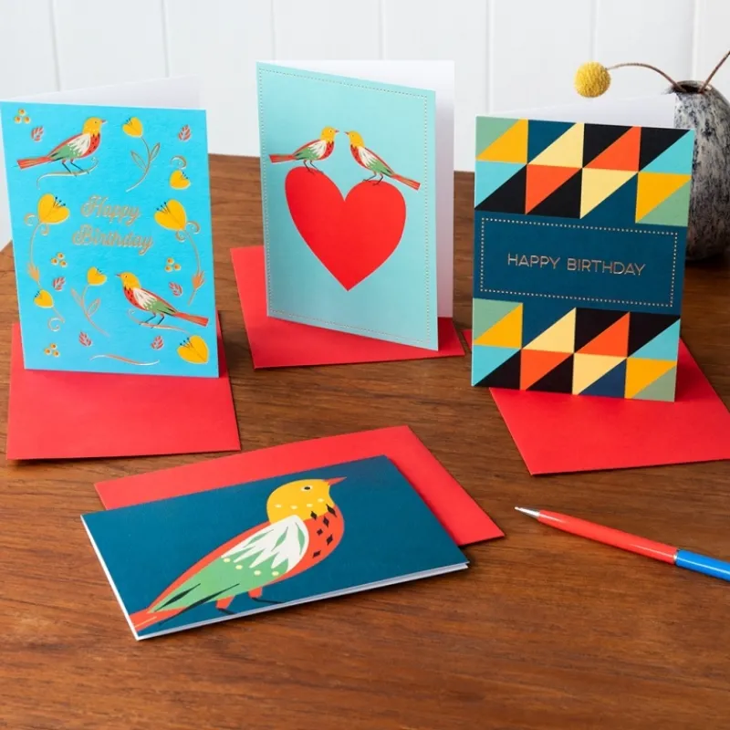 Rex London Greetings card - Patterned bird Online