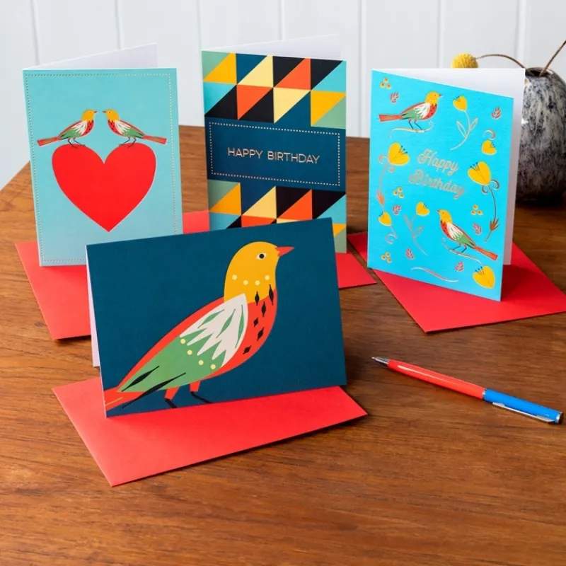 Rex London Greetings card - Patterned bird Online