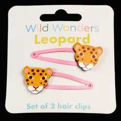 Rex London Hair clips (set of 2) - Wild Wonders leopard Best