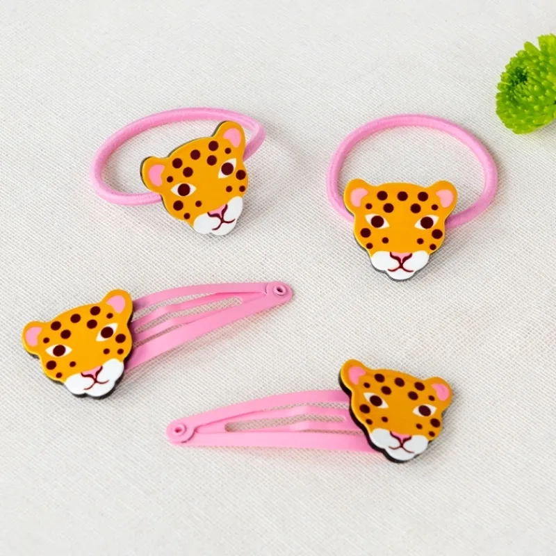Rex London Hair clips (set of 2) - Wild Wonders leopard Best