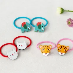 Rex London Hair ties (set of 2) - Wild Wonders leopard Fashion