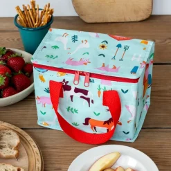 Rex London Insulated lunch bag - Farmyard Best