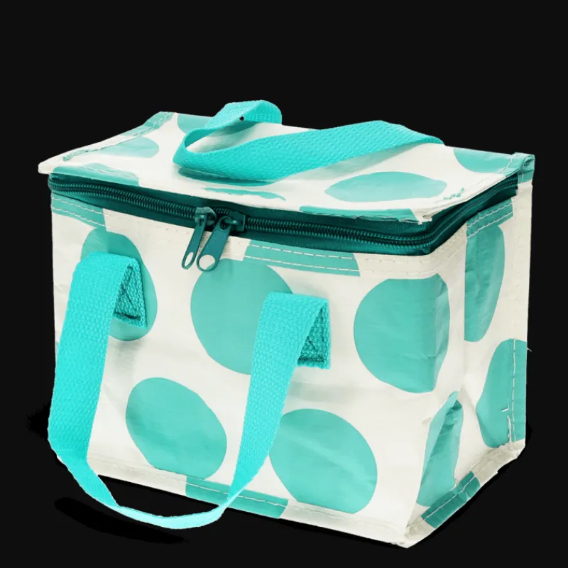 Rex London Insulated lunch bag - Spotlight turquoise on white Fashion