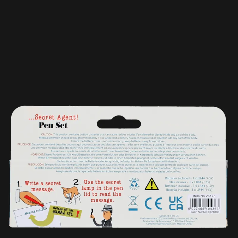 Rex London Invisible ink spy pens (set of 2) - Secret Agent Discount