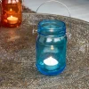 Rex London Jam jar tealight holder - Blue Best