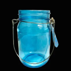 Rex London Jam jar tealight holder - Blue Best