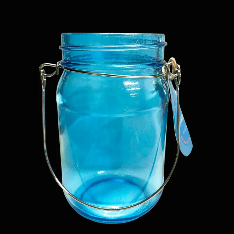 Rex London Jam jar tealight holder - Blue Best