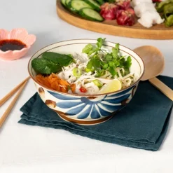 Rex London Japanese porcelain ramen bowl 18cm - Flower Discount
