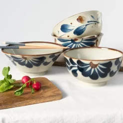 Rex London Japanese porcelain ramen bowl 18cm - Flower Discount
